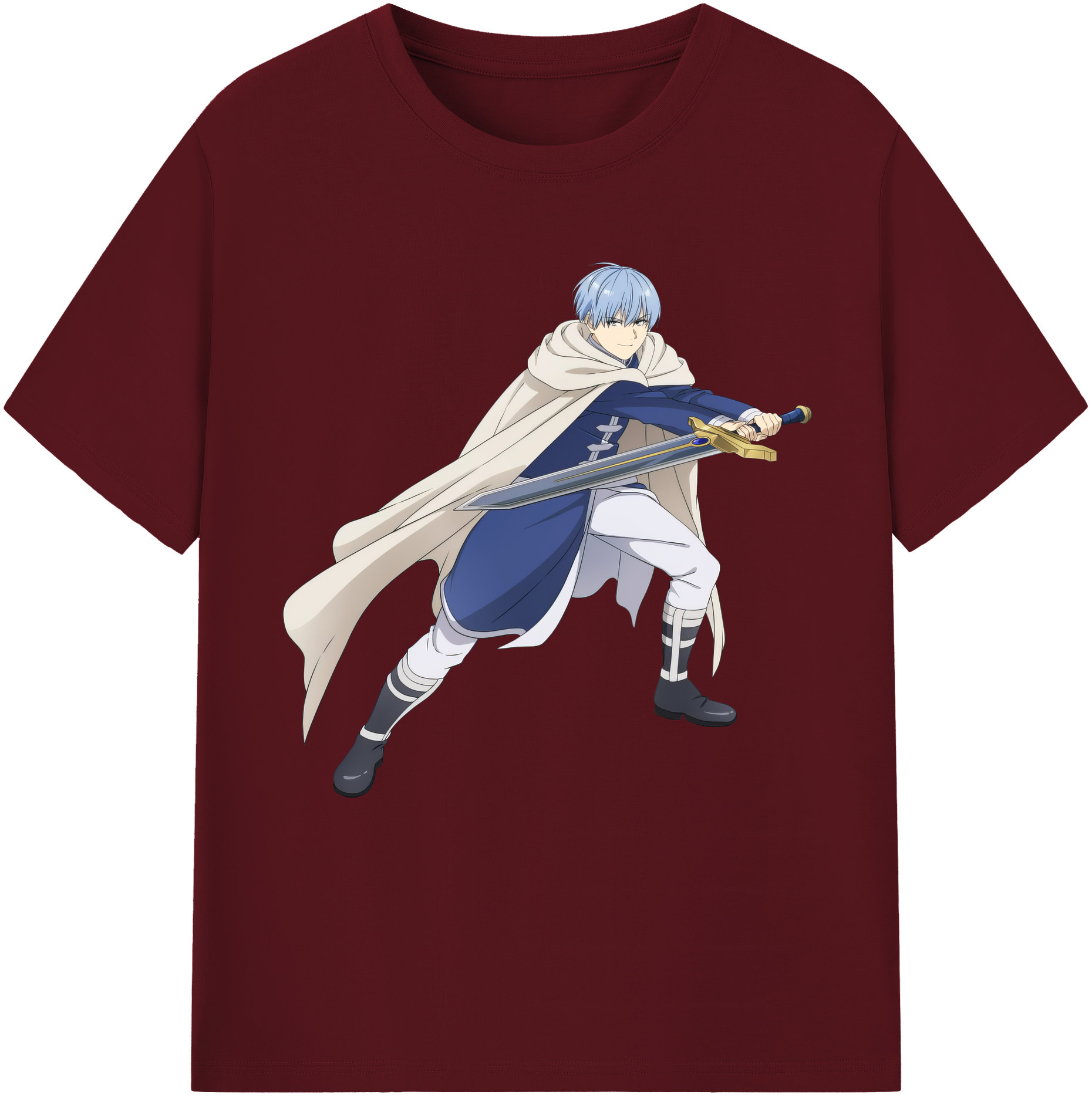 （画像用） 葬送のフリーレン Frieren 綿100％半袖Tシャツ（フロントプリント）